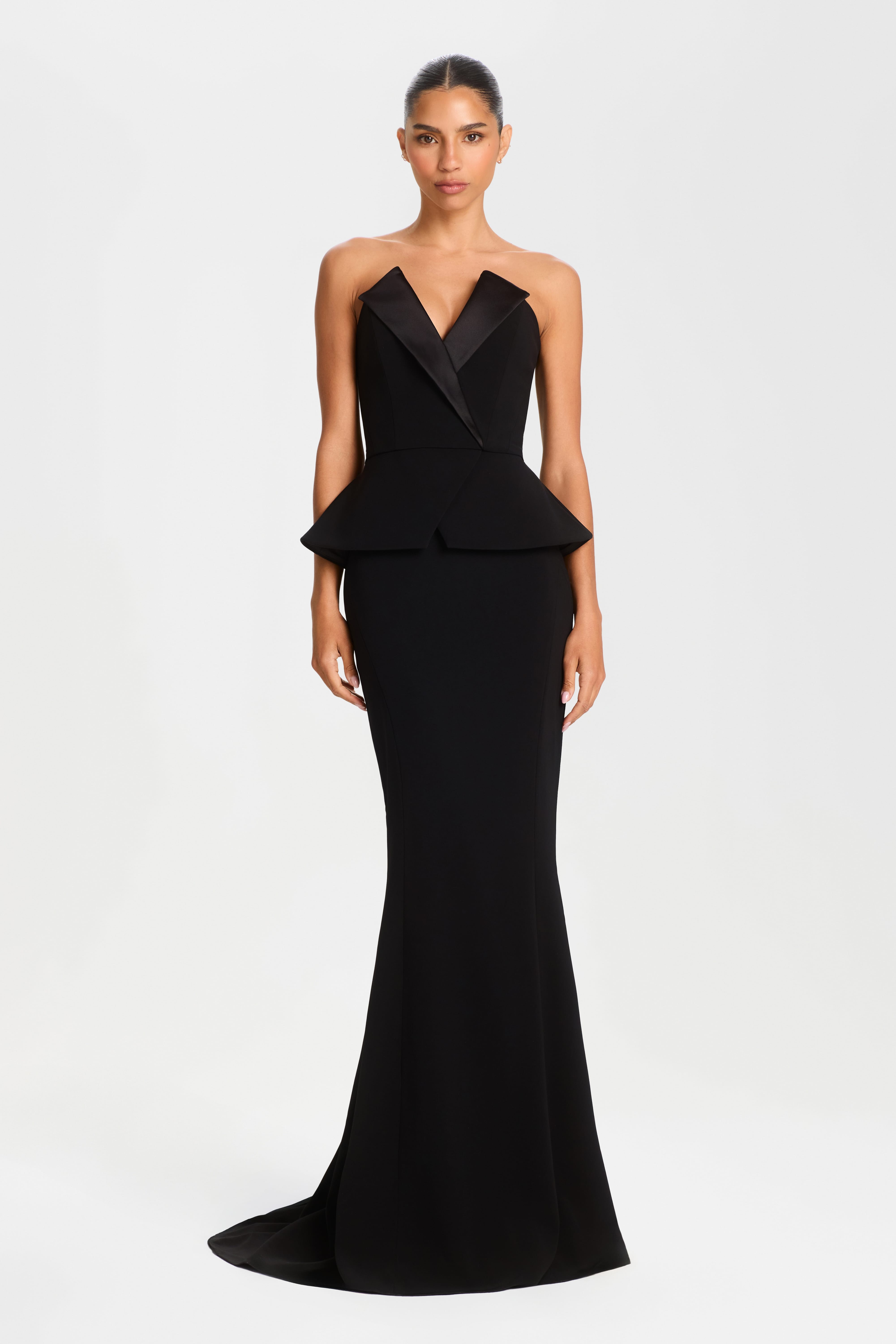 Carolina Black Maxi Skirt | NADINE MERABI