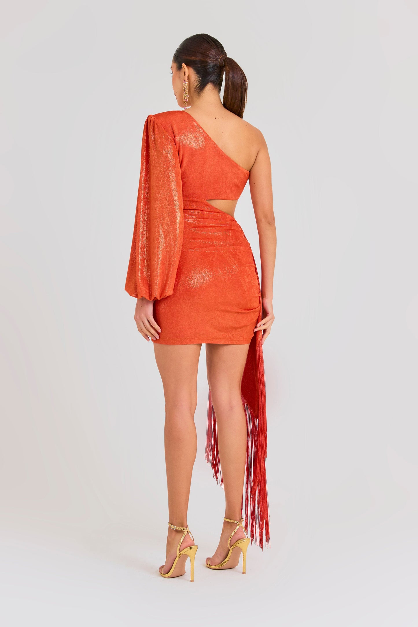 Nikki Orange Dress