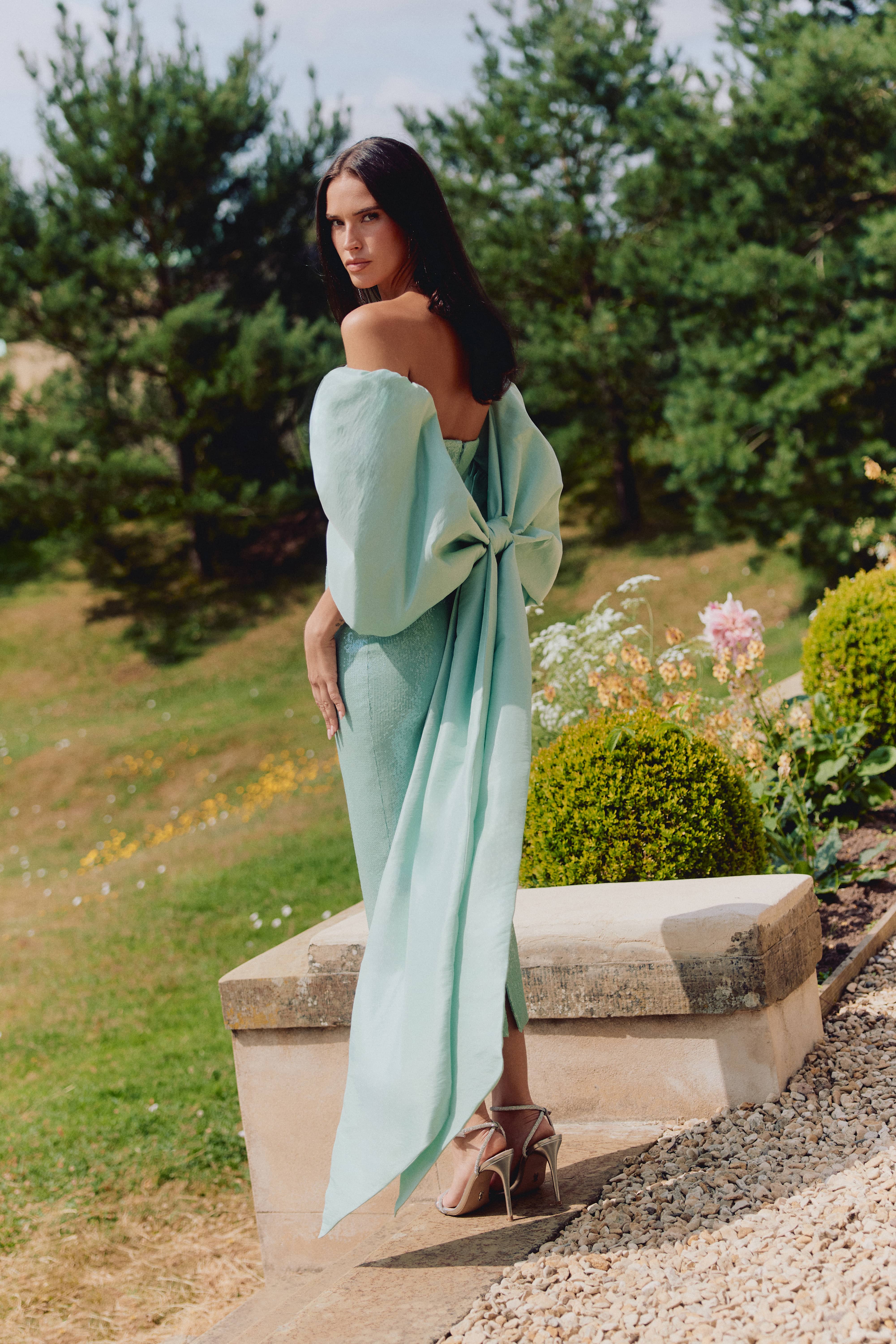 Layla Mint Dress | NADINE MERABI