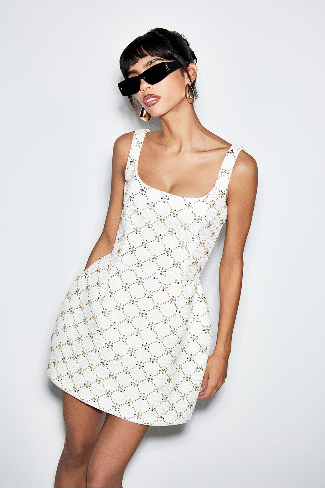 NADINE MERABI Dresses Sofia Ivory Dress