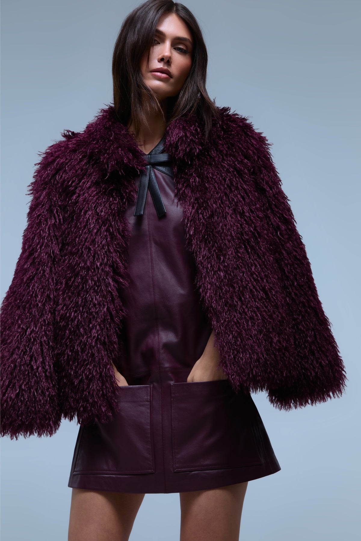 Kara Burgundy Jacket