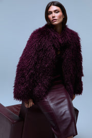 Kara Burgundy Jacket