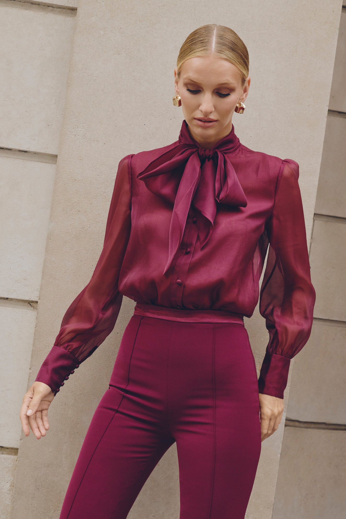 Naomi Burgundy Bodysuit