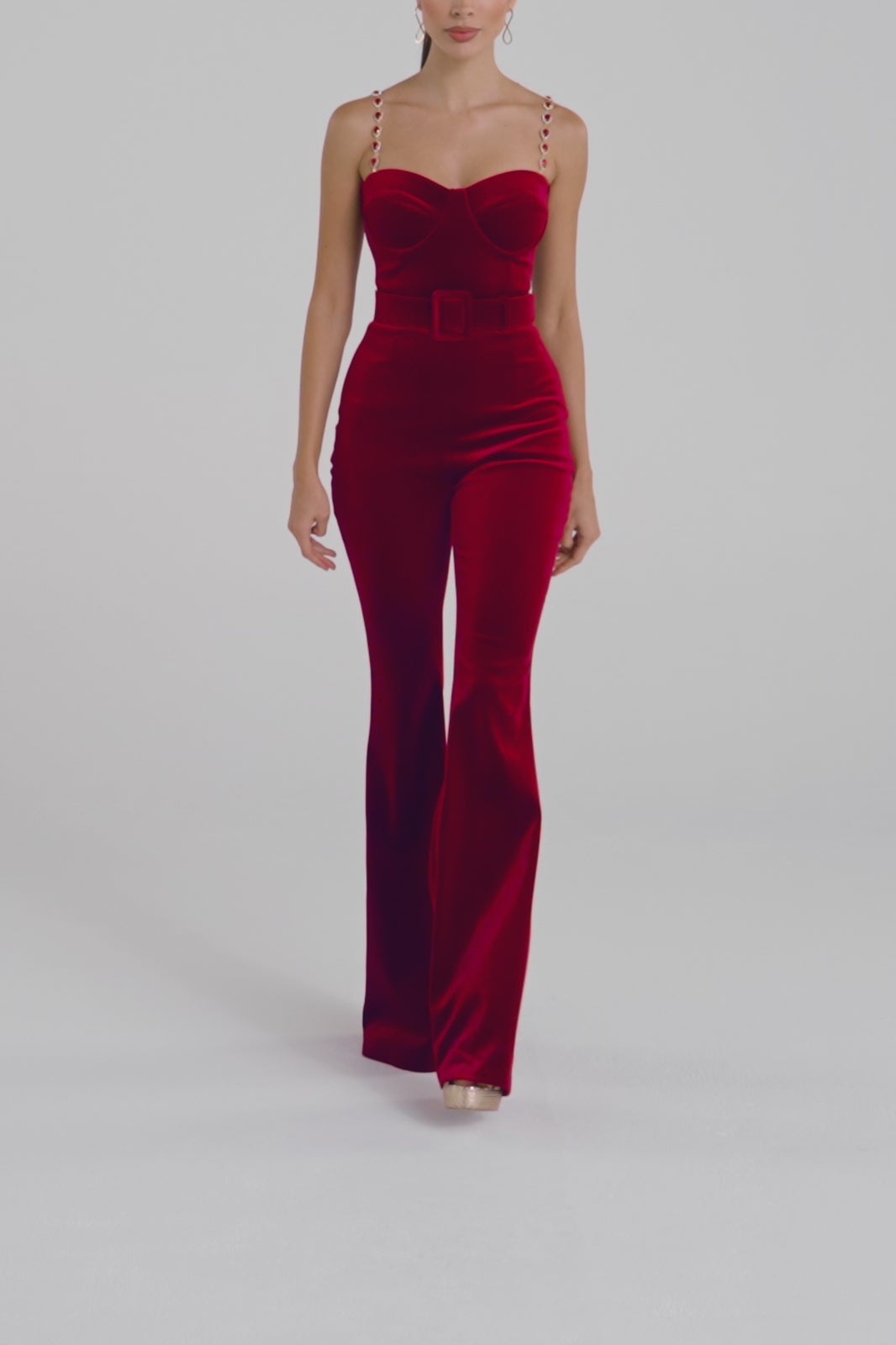 Harley Red Jumpsuit – NADINE MERABI