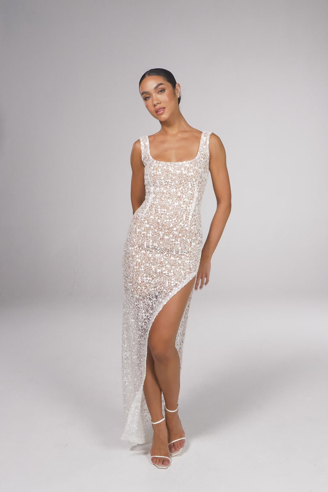 Full white dress hotsell