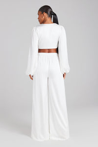 Vicky White Tie Top