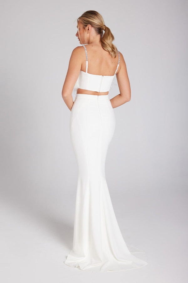 Carolina White Maxi Skirt