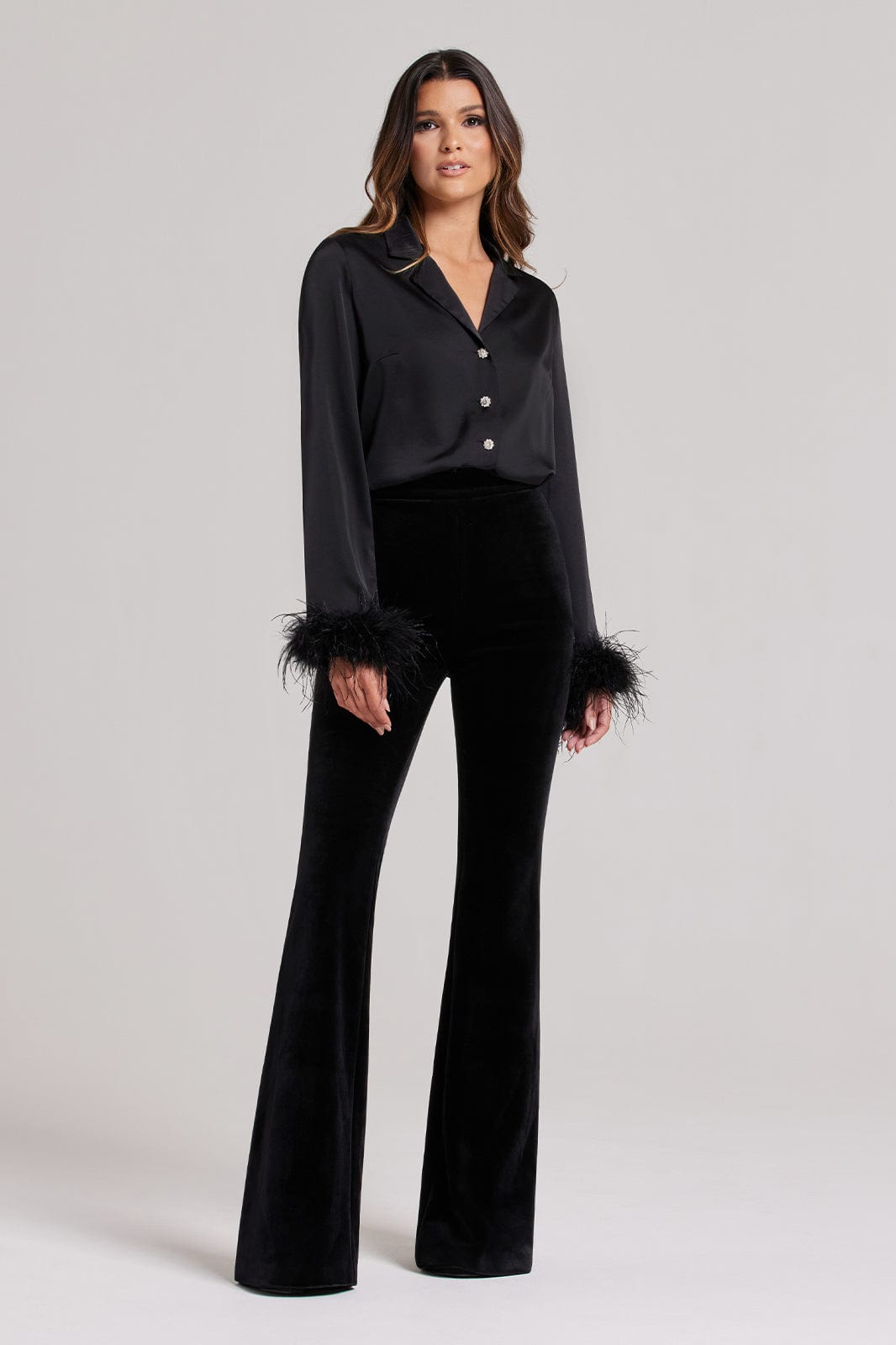 NADINE MERABI Tops Taylor Black Blouse