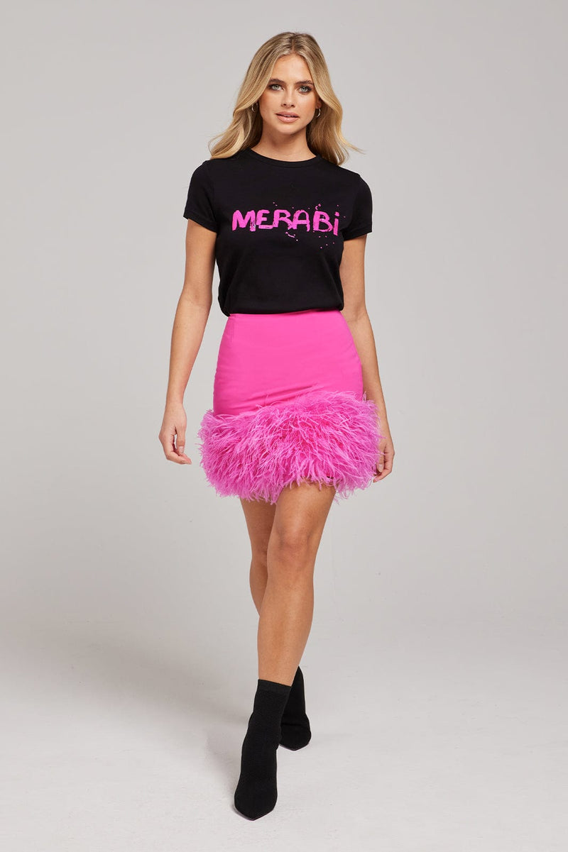 MERABI Black Logo T-Shirt