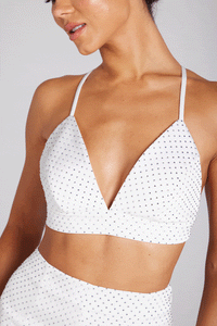 Kira White Bra Top