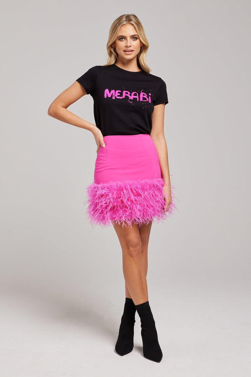 MERABI Black Logo T-Shirt