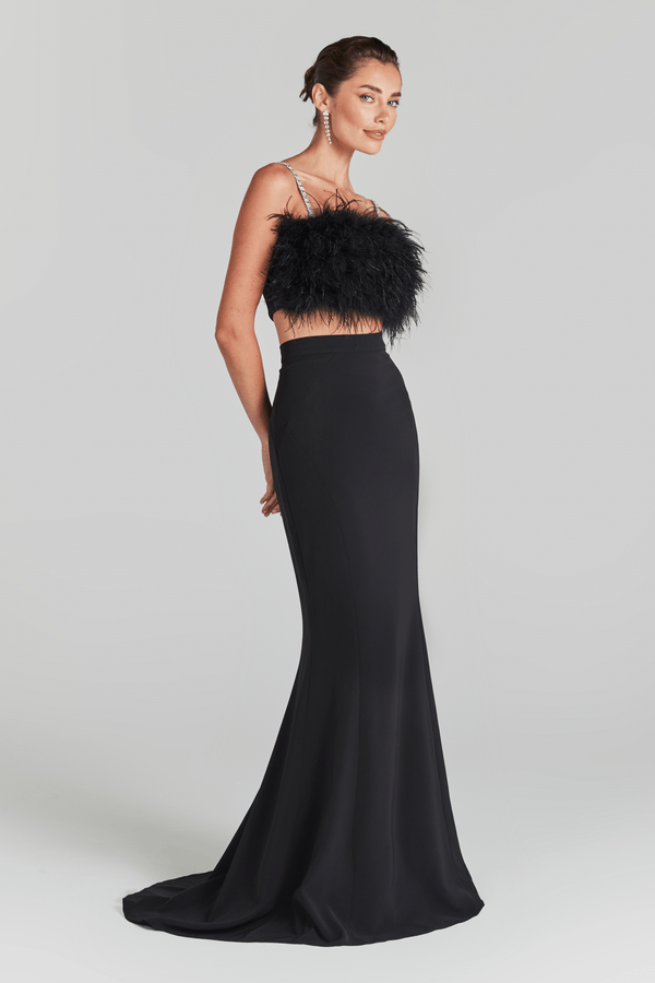 Carolina Black Maxi Skirt