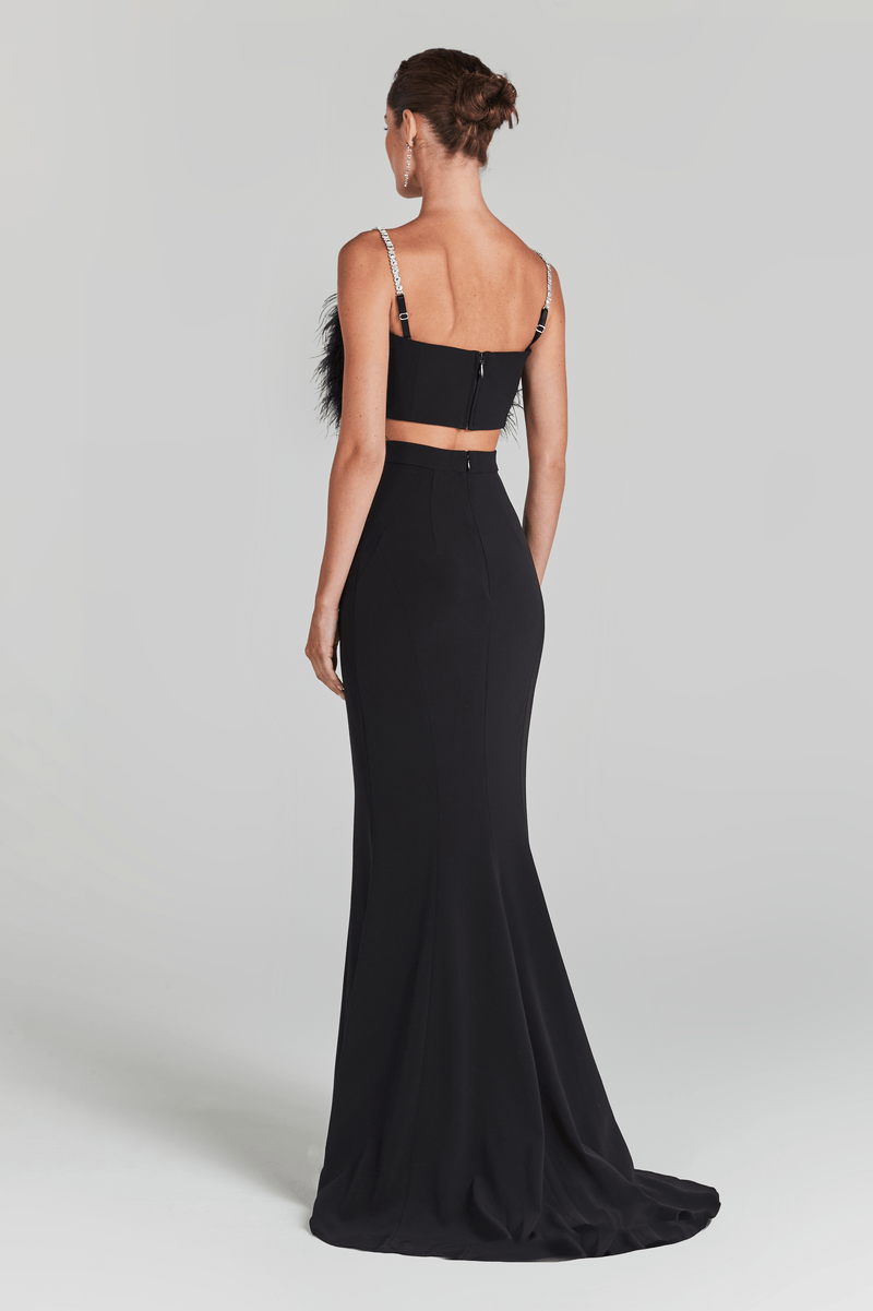 Carolina Black Maxi Skirt