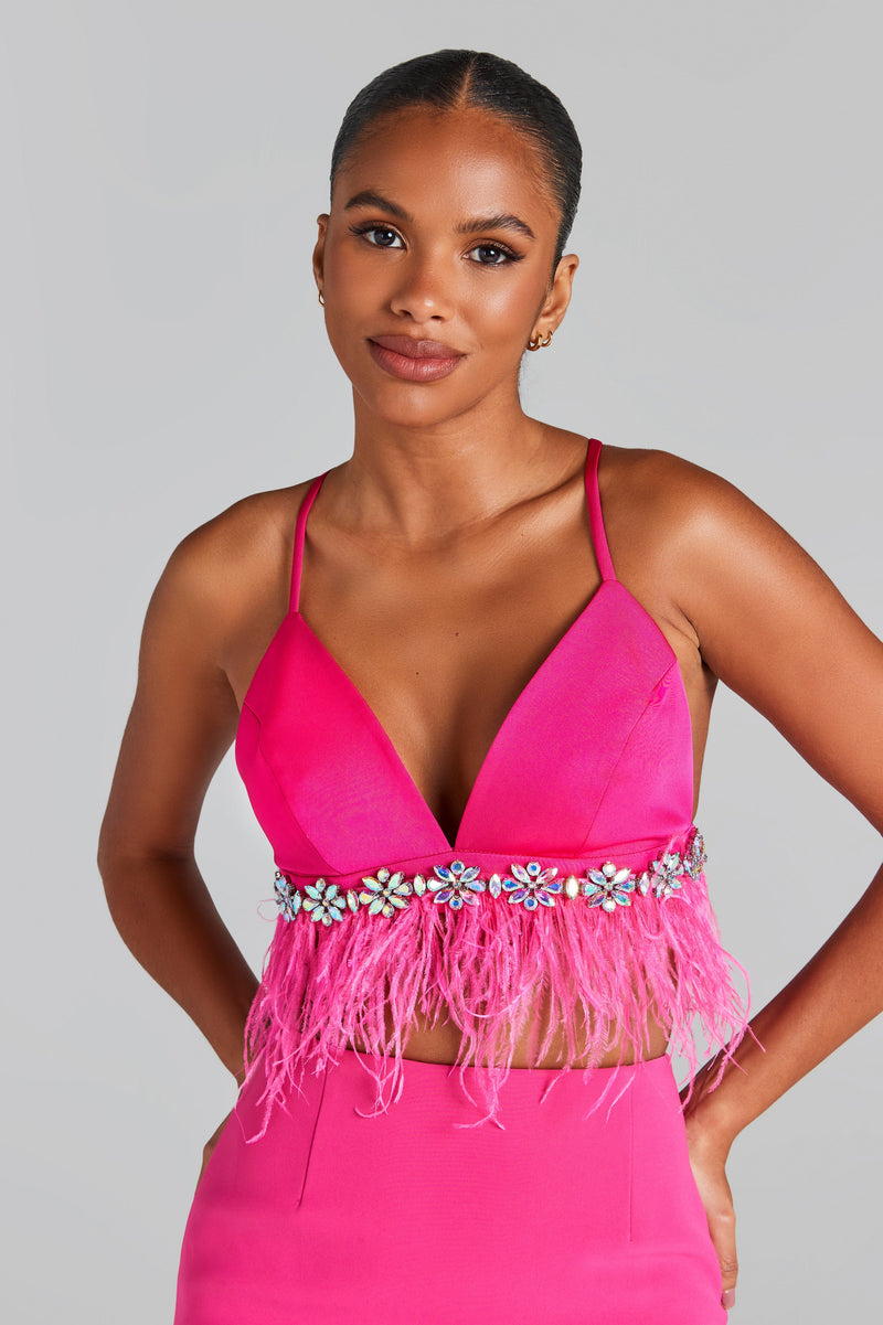 Davina Hot Pink Bra Top