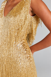 Sadie Gold Dress