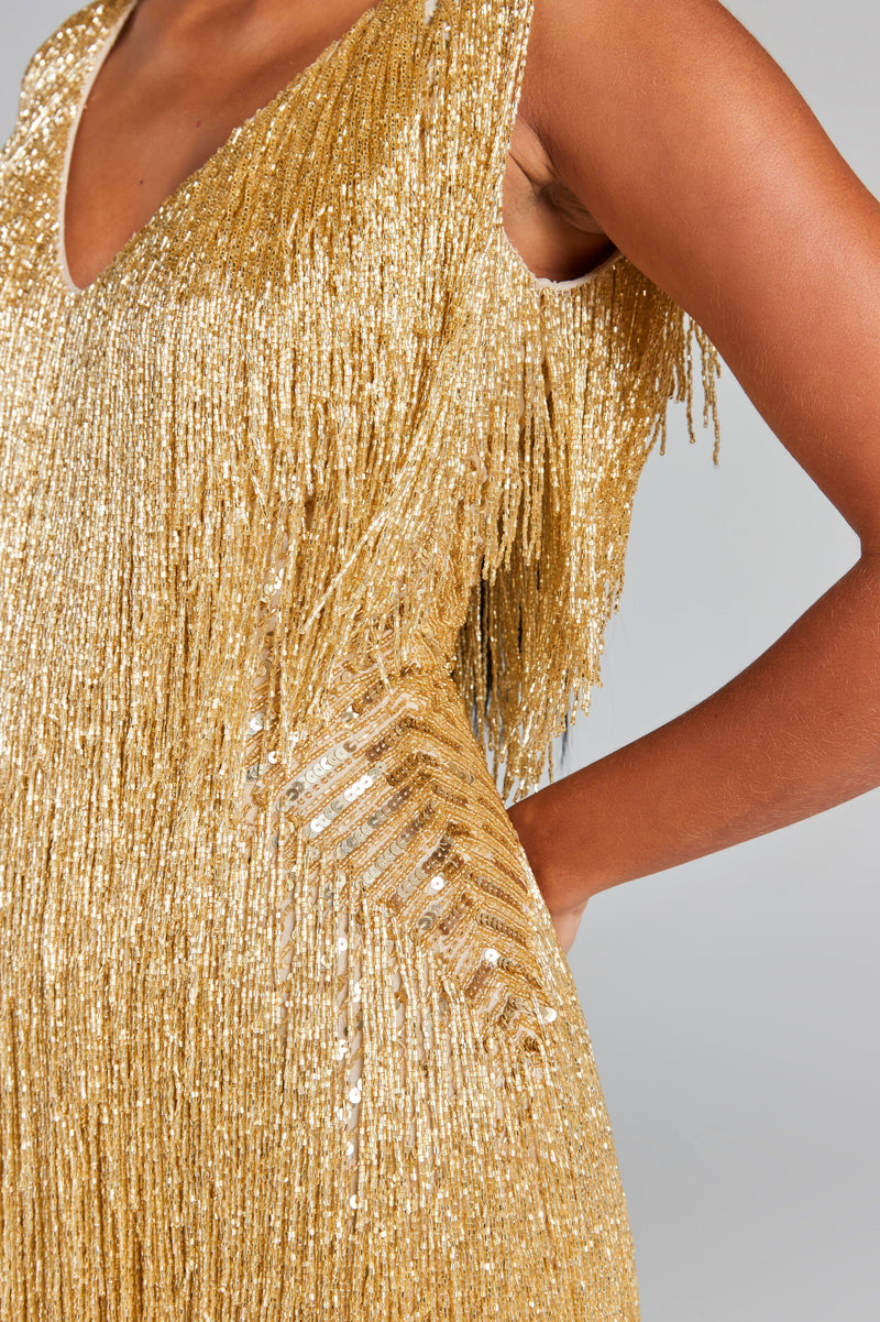 Sadie Gold Dress