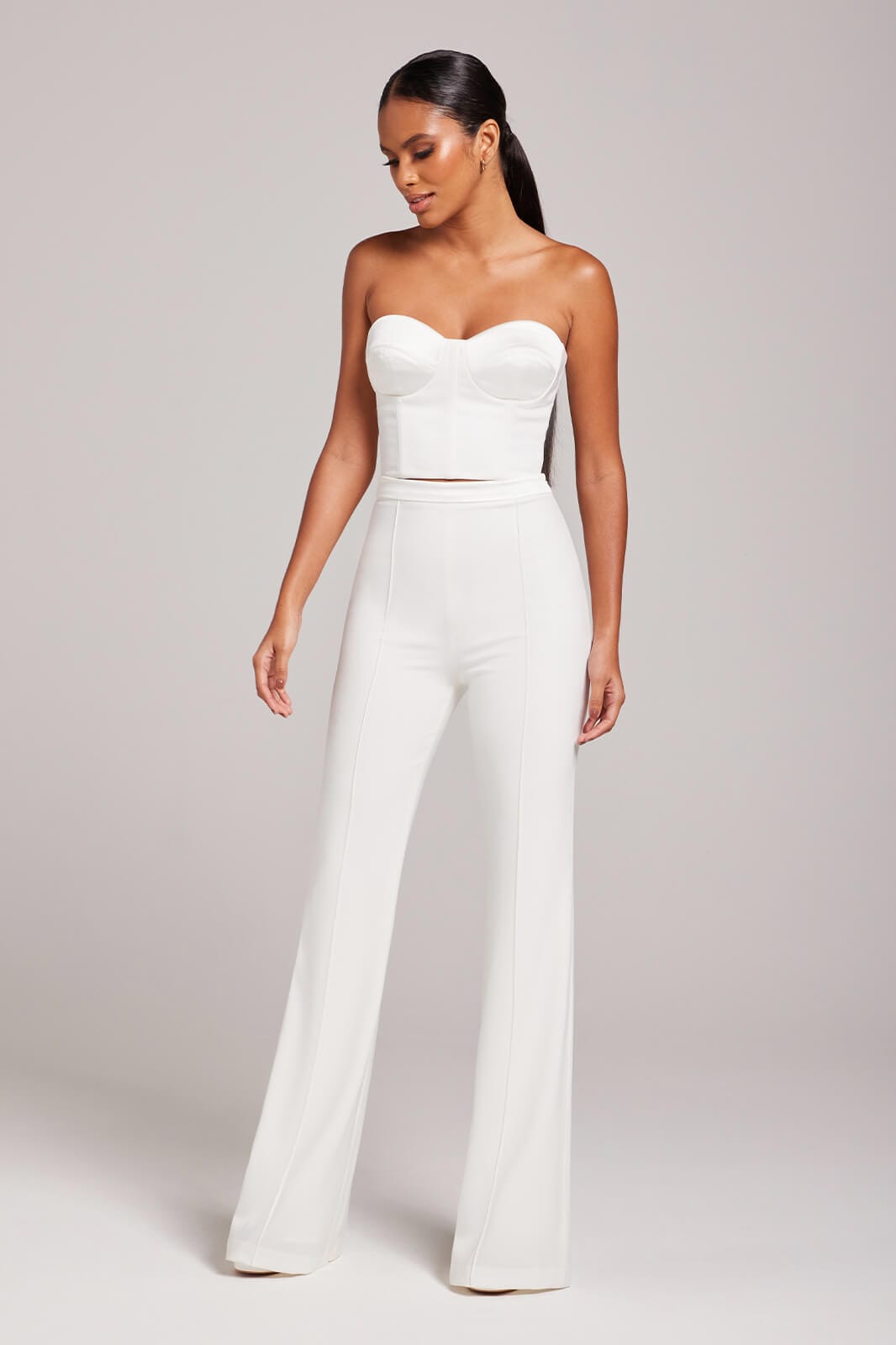 Ella White Corset Top Tops NADINE MERABI