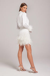 Sara White Skirt