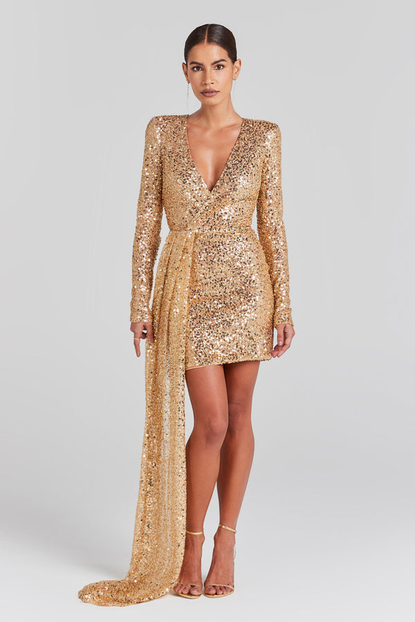 Leah Gold Dress