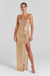 Louisa Gold Dress