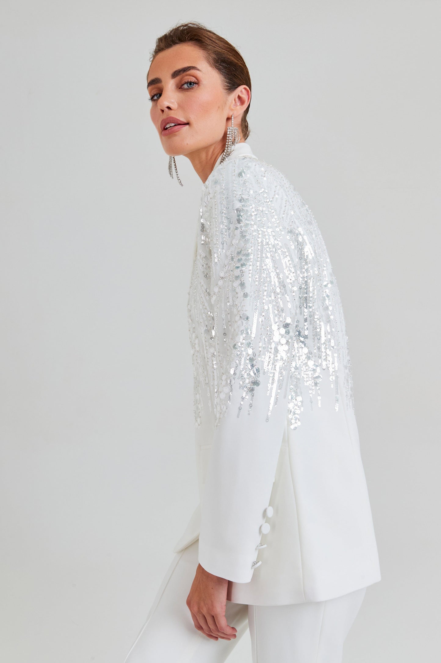 Lucille White Blazer